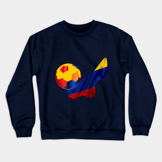 Intl. Soccer - Columbia Crewneck Sweatshirt by geodesyn